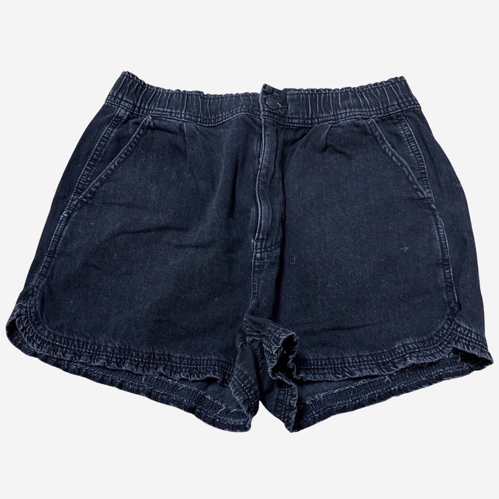 American Eagle Ruffle Hem Denim Shorts Women Size 8 Boho‎ Feminine